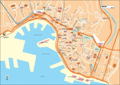 Mappa di Genova